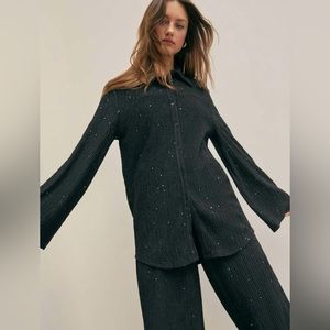 Cider Sparkle Button Down